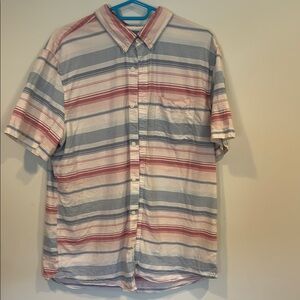 American Eagle Men’s Short-sleeved Button Down, XL